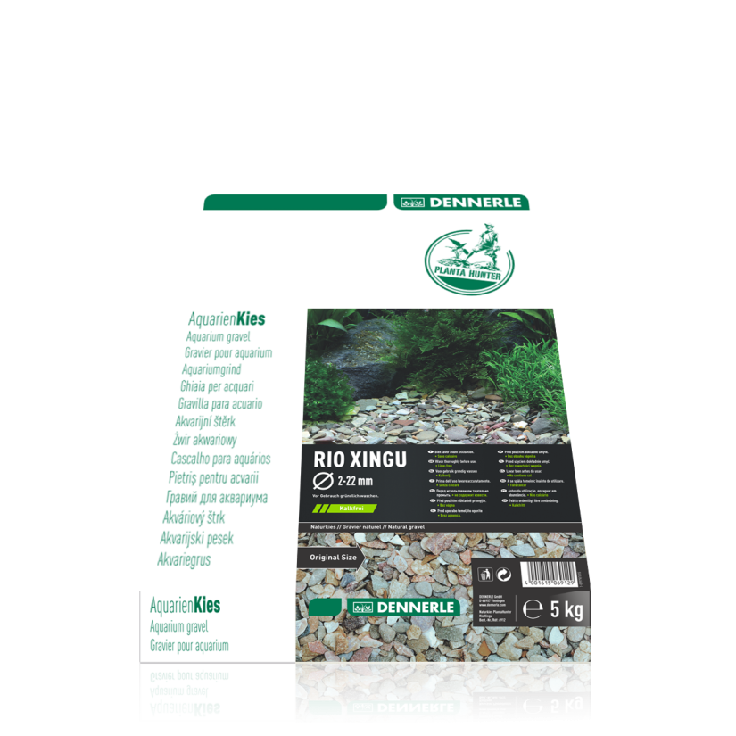 DENNERLE - Plantahunter Kies Rio Xingu - 5kg (2- 22mm) - Witte rivierkiezels