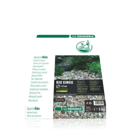 DENNERLE - Plantahunter Kies Rio Xingu - 5kg (2- 22mm) - White river pebbles