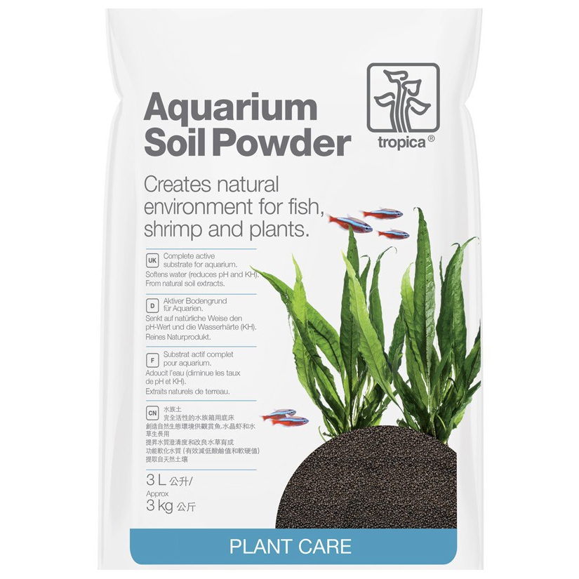 TROPICA - Aquarium Soil Powder - 3l - Hranilni substrat za akvarij