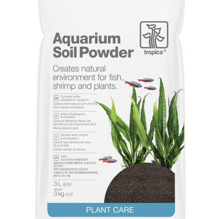 TROPICA - Aquarium Soil Powder - 3l - Hranilni substrat za akvarij