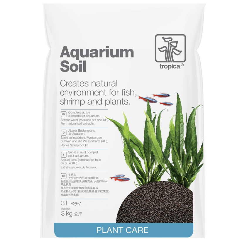 TROPICA - Aquarium Soil - 3l - Substrat nutritif pour aquarium