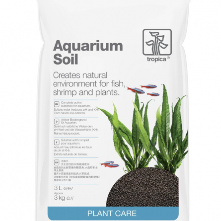 TROPICA - Aquarium Soil - 3l - Substrat nutritif pour aquarium