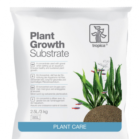 TROPICA - Plant Growth Substrate - 2.5l - Sol nutritif pour aquarium planté