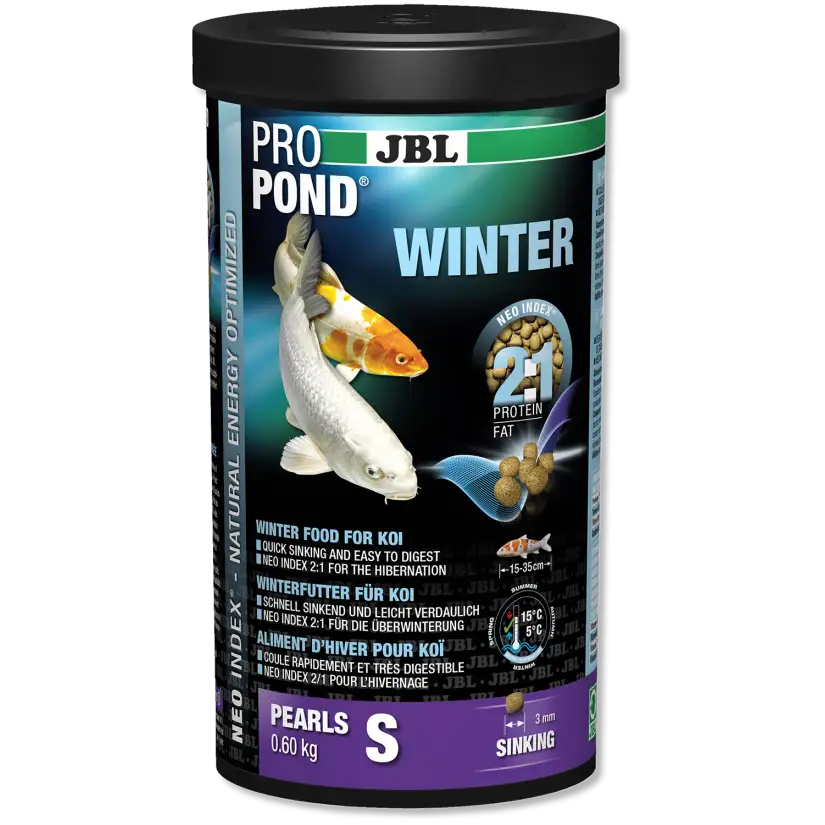 JBL - ProPond Winter S - 1l - Alimento de invierno para kois pequeños