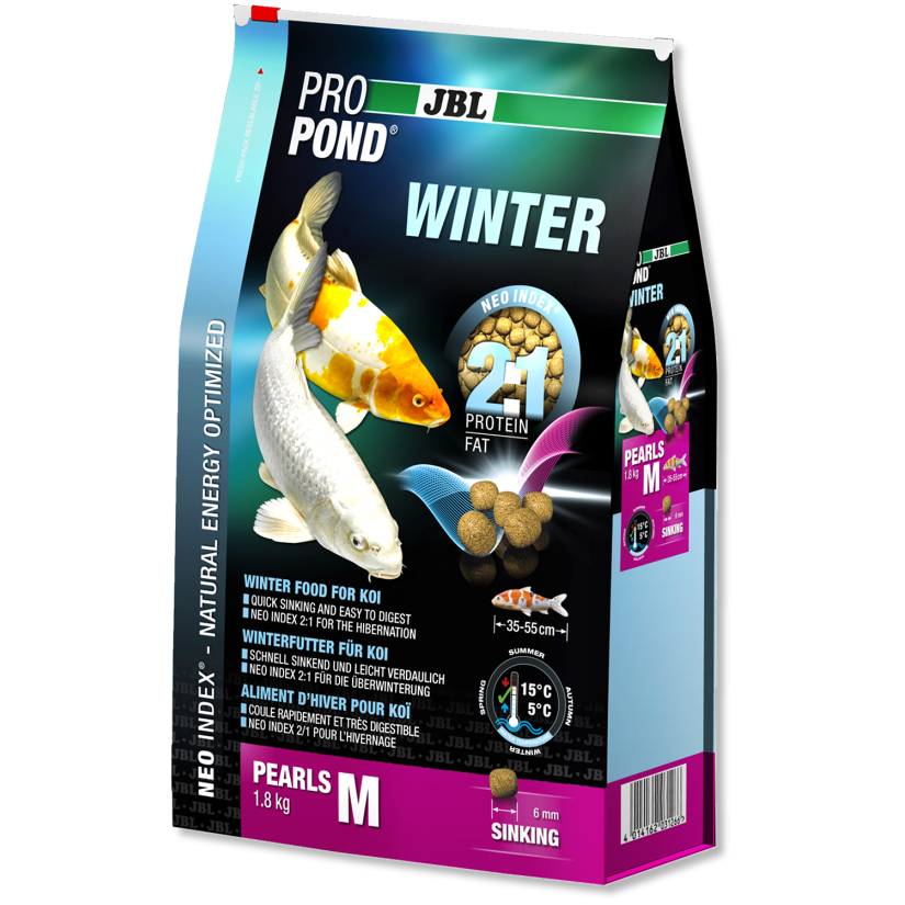 JBL - ProPond Winter M - 3l - Alimento de inverno para koi de tamanho médio