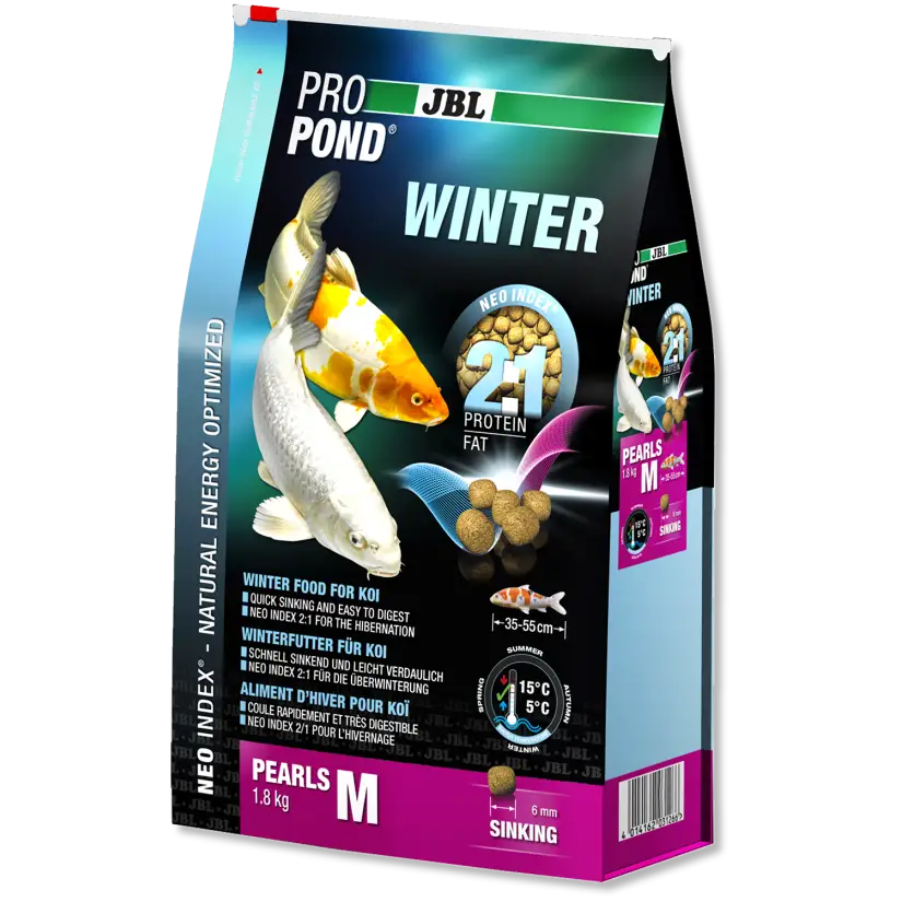 JBL - ProPond Winter M - 3l - Alimento de inverno para koi de tamanho médio