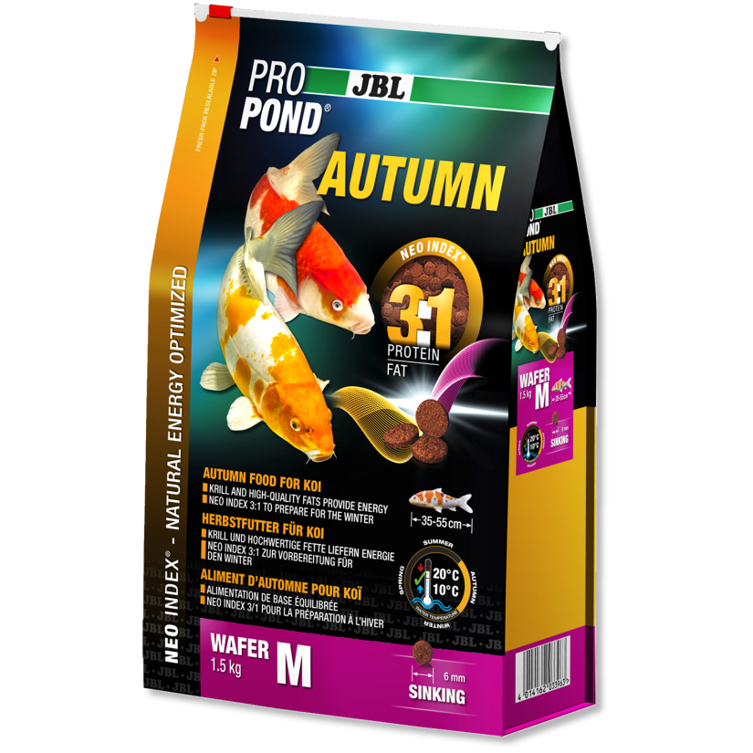 JBL - ProPond Autumn M - 3l - Alimento de otoño para kois pequeños