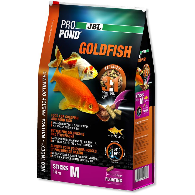 JBL - ProPond Goldfish M - 6l - Alimento para peixinhos dourados médios ou grandes