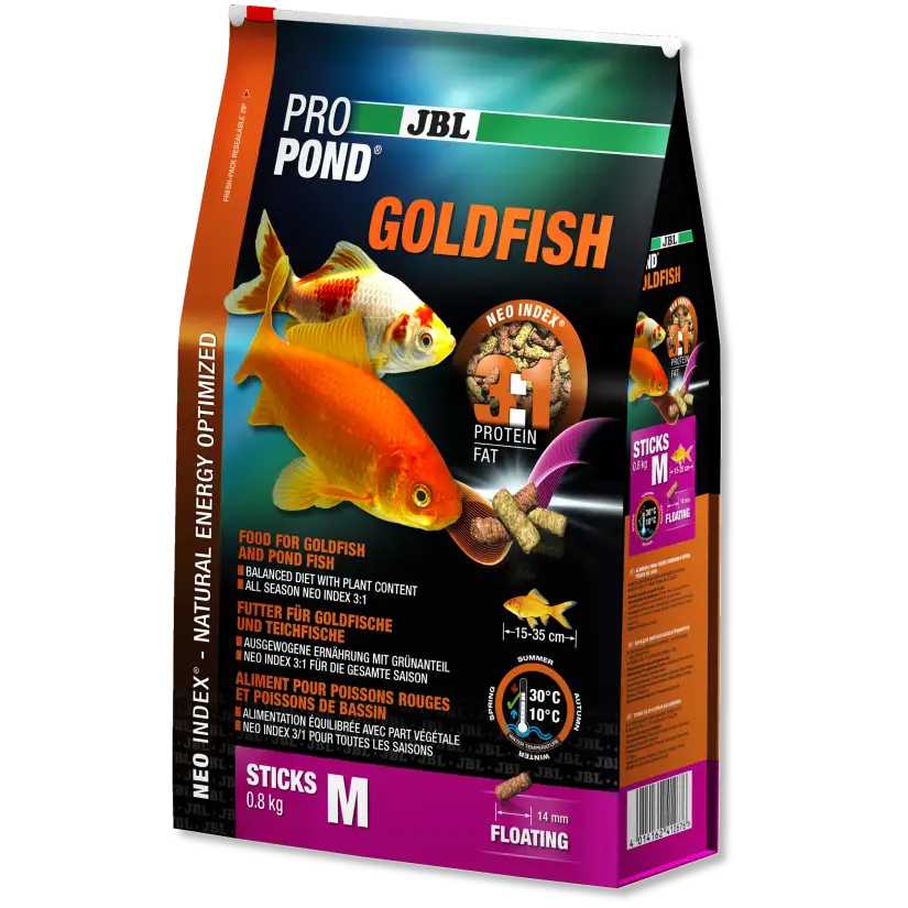 JBL - ProPond Goldfish M - 6l - Alimento para peixinhos dourados médios ou grandes