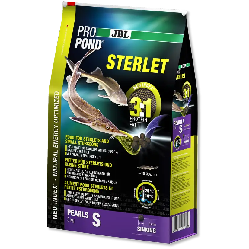 JBL - ProPond Sterlet S - 6l - Alimento completo para pequenos esturjões