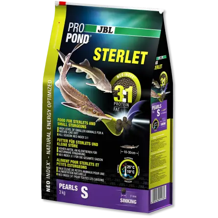 JBL - ProPond Sterlet S - 6l - Alimento completo para pequenos esturjões