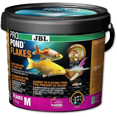 JBL - ProPond Flakes - 5,5l - Mangime in scaglie per tutti i pesci da laghetto