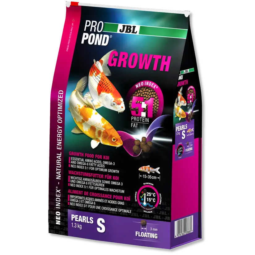 JBL - ProPond Growth S - 3l - Alimento de crescimento especial para pequenas koi