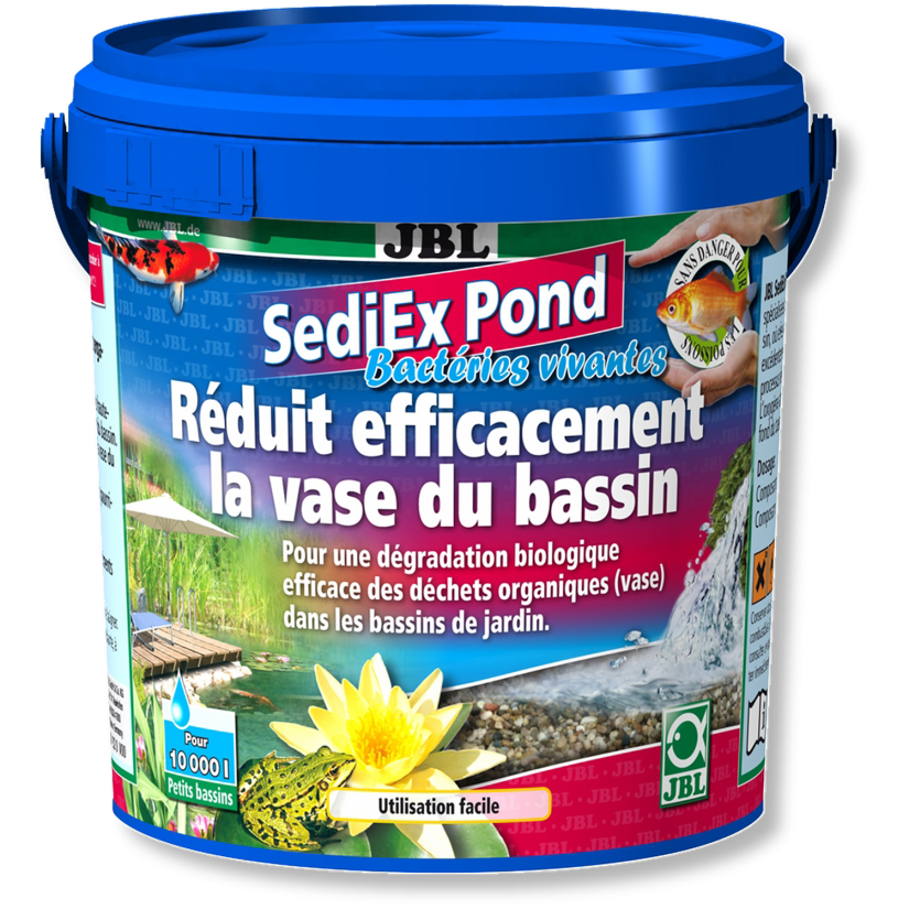 JBL - SediEX Pond - 1kg - Bacterias y oxígeno activo para la degradación de lodos