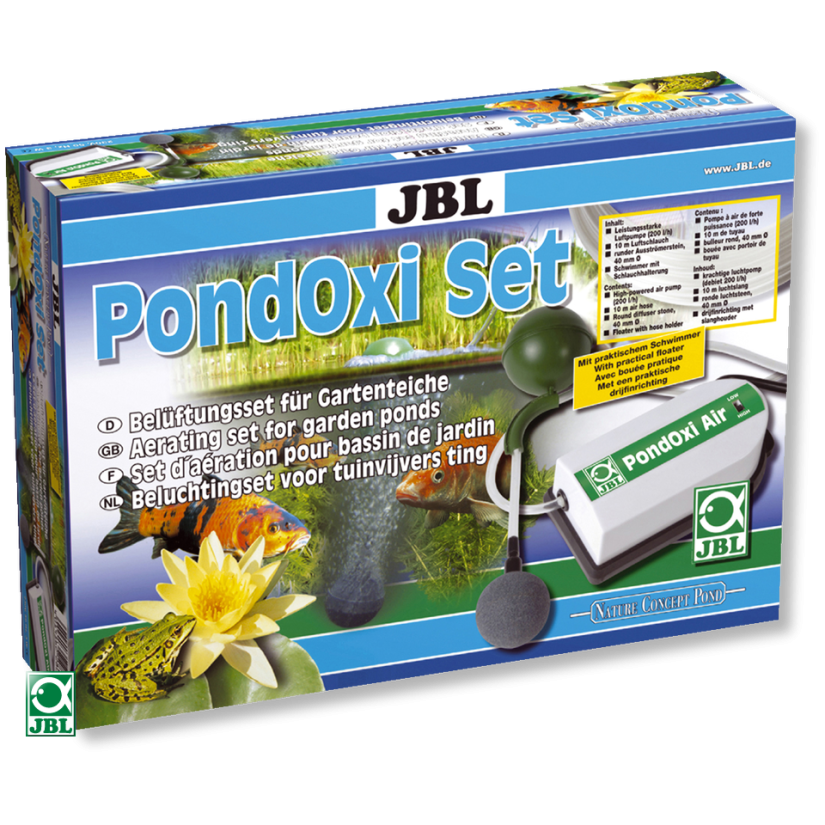 JBL - Conjunto JBL PondOxi - 200 l/h - Kit de aeração para lago de jardim