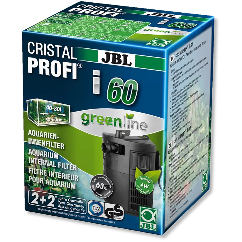 JBL - CristalProfi i60 greenline filter - For aquarium up to 80l JBL Aquarium - 1