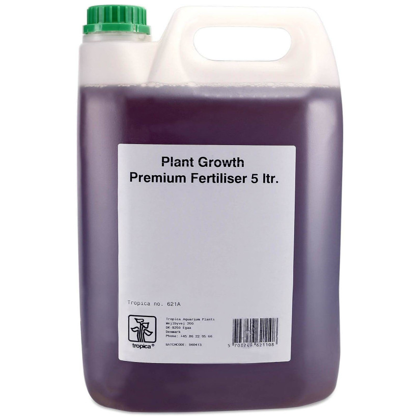 TROPICA - Plant Growth Premium Fertilizer - 5L - Fertilizante líquido para acuarios plantados