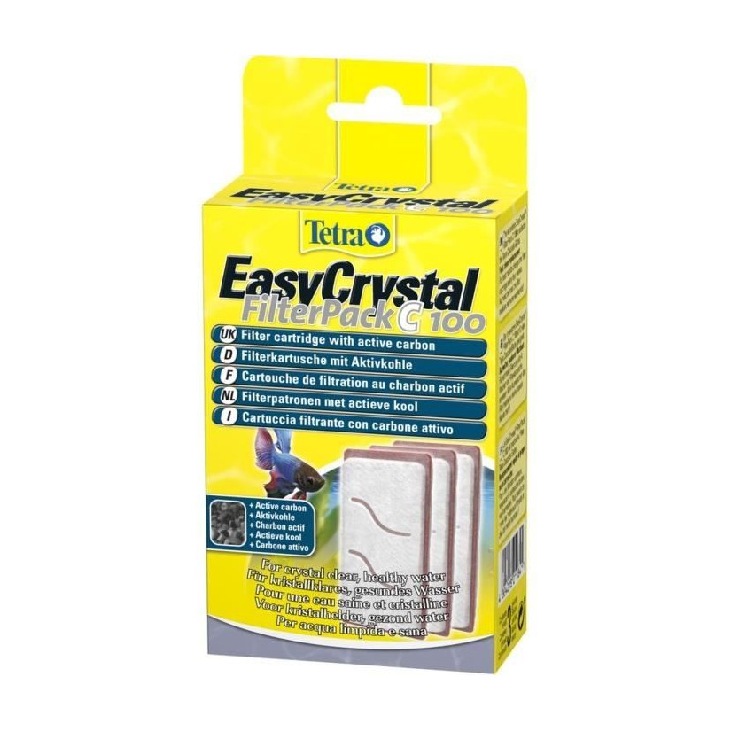 TETRA - EasyCrystal Filterpack C 100 - Een tetra c100 filterpatroon bedoeld voor het watervalbolaquarium