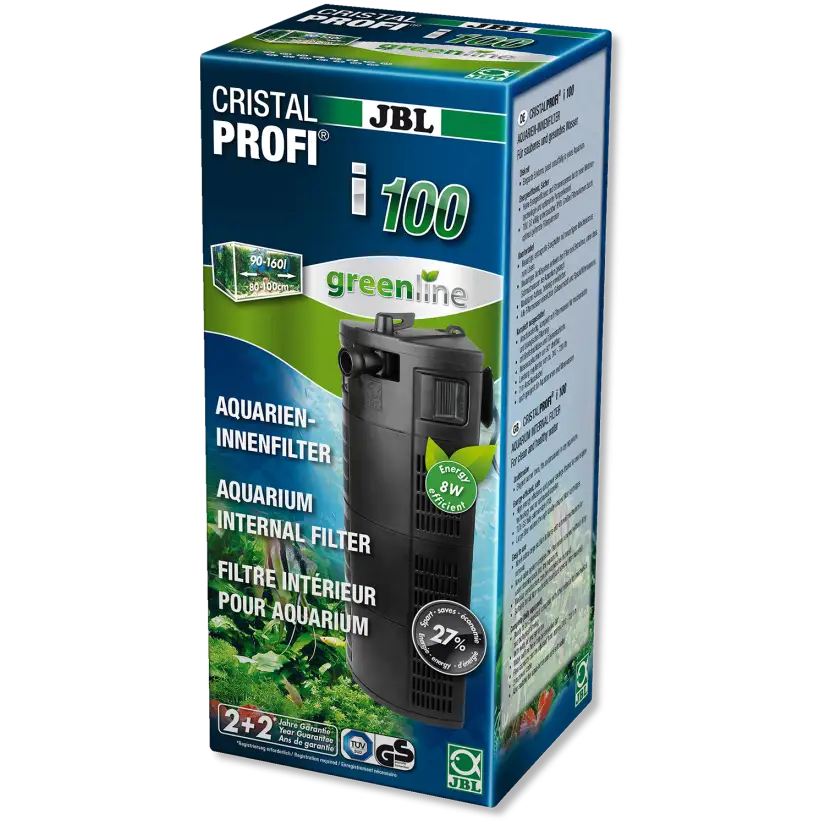 JBL - CristalProfi i100 Greenline Filter - Für Aquarien bis 160l