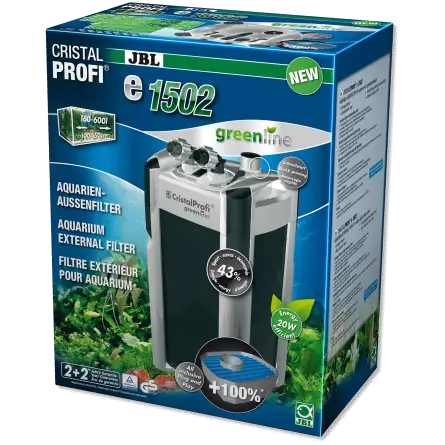 JBL - Filtre CristalProfi e1502 greenline - Pour aquarium de jusqu'à 700l