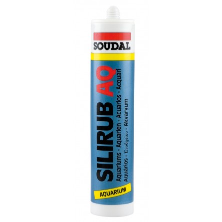 SOUDAL - Silirub AQ - Nero - Silicone speciale per acquari