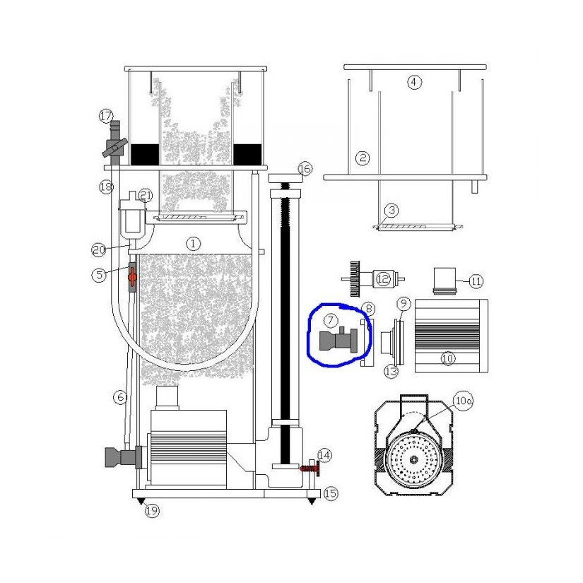 DELTEC - Venturi para skimmer SC1351 e 1456 Deltec - 1