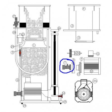 DELTEC - Venturi para skimmer SC1351 e 1456 Deltec - 1