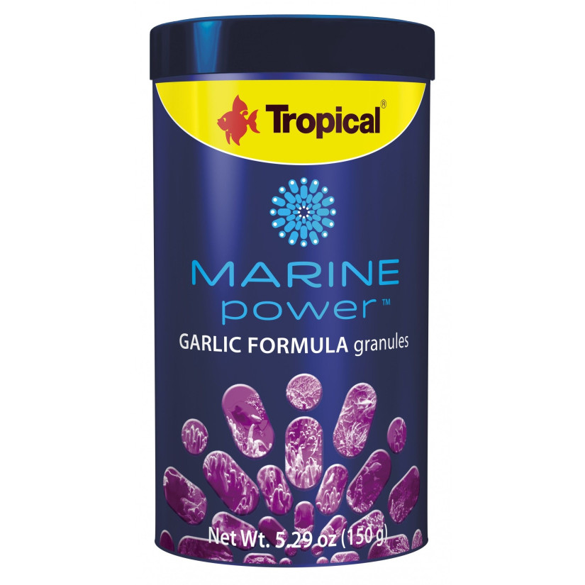 TROPICAL - Marine Power Garlic - 250ml - Alimento en Pellets para Peces Marinos Tropical - 1