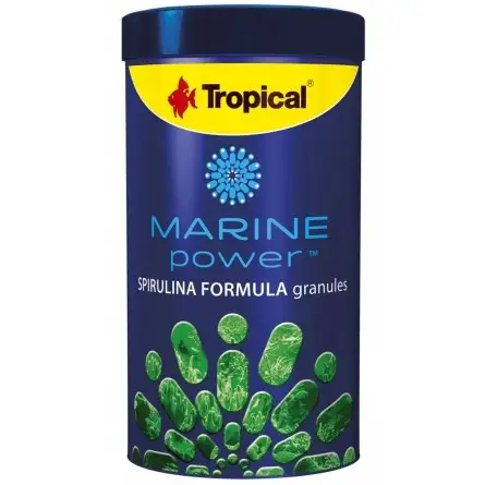 TROPICAL - Marine Power Spirulina - 250ml - Alimento en pellets para peces marinos