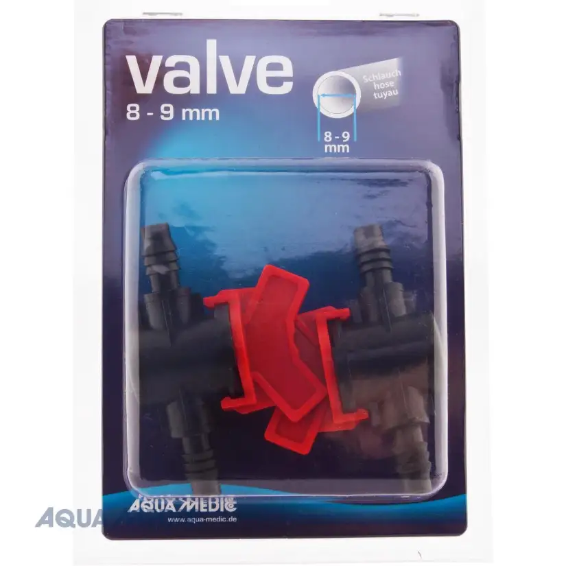 AQUA MEDIC – 8/9-mm-Ventil für PVC-Rohre – 2er-Set