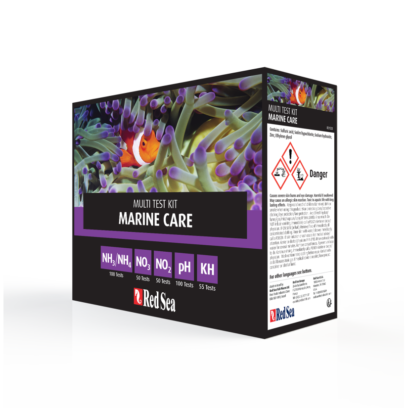 Red Sea - Marine Care MultiTest kit (NH4, pH, KH, NO2, NO3)