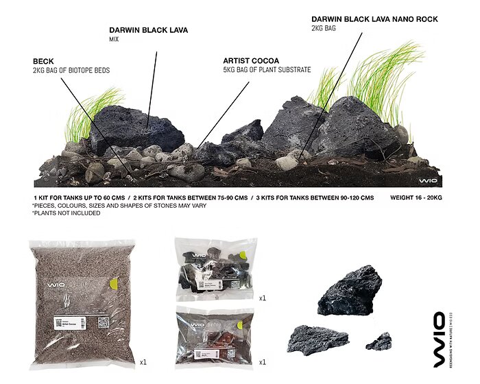 WIO - Beck River Kit - Complete Aquascaping Kit